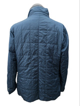 Zegna Sport Light Shell Coat XL Navy Blue Poliamid Thermore