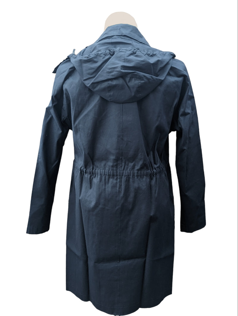 Lanvin Parka Mac Coat XS/S Navy Cotton Blend