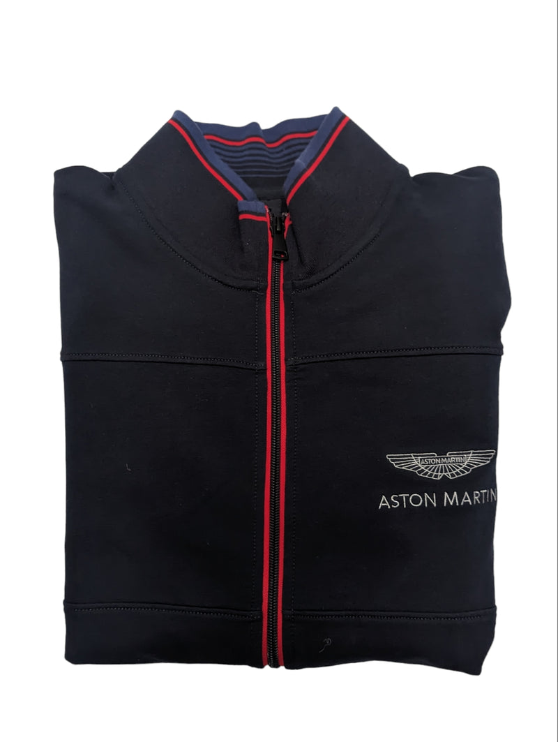 Hackett Aston Martin Full Zip Sweatshirt/Jacket S Navy Blue Cotton