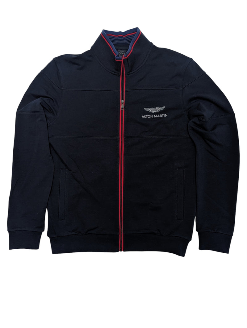 Hackett Aston Martin Full Zip Sweatshirt/Jacket S Navy Blue Cotton