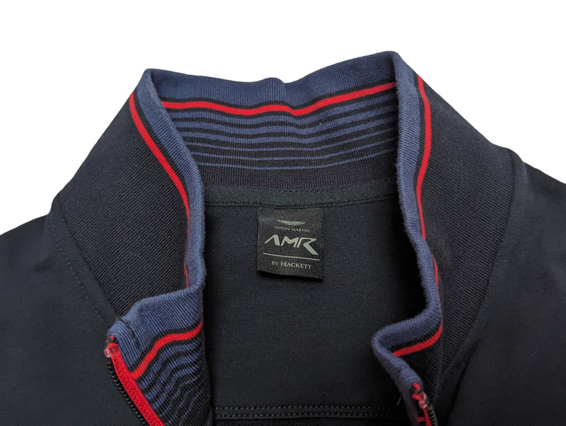 Hackett Aston Martin Full Zip Sweatshirt/Jacket S Navy Blue Cotton