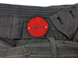 Kiton Suit 40R Charcoal Grey Striped 2-button Superfine wool