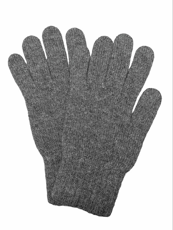 The Wardrobe Gloves Flannel Grey One size Pure cashmere
