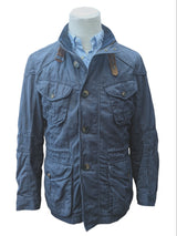 Hackett Field Jacket S Faded Navy Blue Poliamid