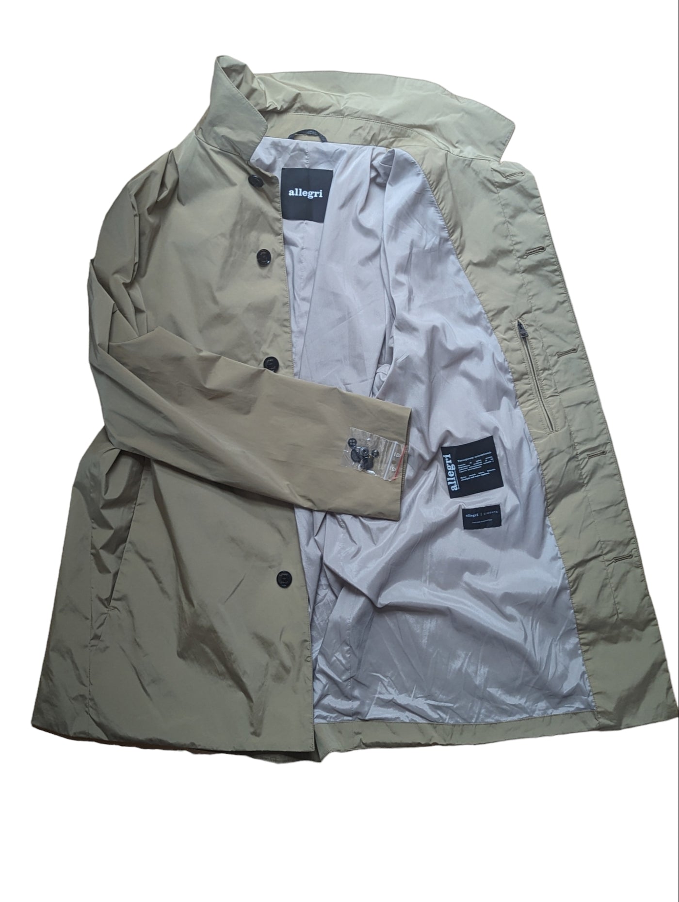 Allegri Rain Trench Coat L/52 Tan Poliamide - Limonta – eHABERDASHER