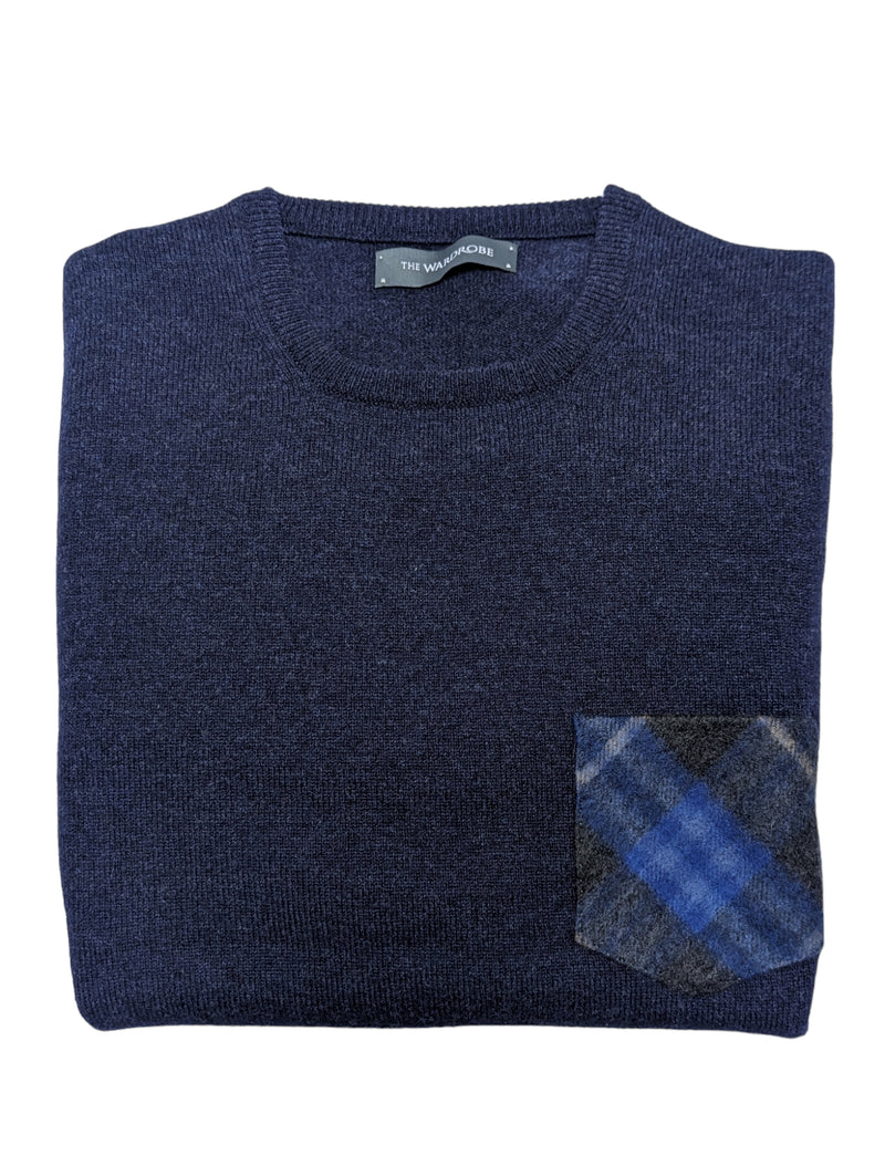 The Wardrobe/Burberry Sweater Blue heather Crew neck Lambswool