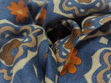 Battisti Scarf Air Force Blue Medallions Modal/Cashmere whisper