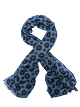 Battisti Scarf Sky Blue Star Medallions Modal/Cashmere whisper