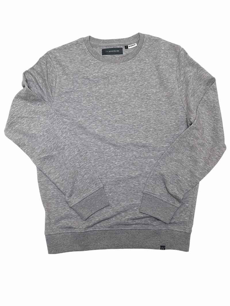 The Wardrobe Crew Sweatshirt Light Grey Organic Cotton