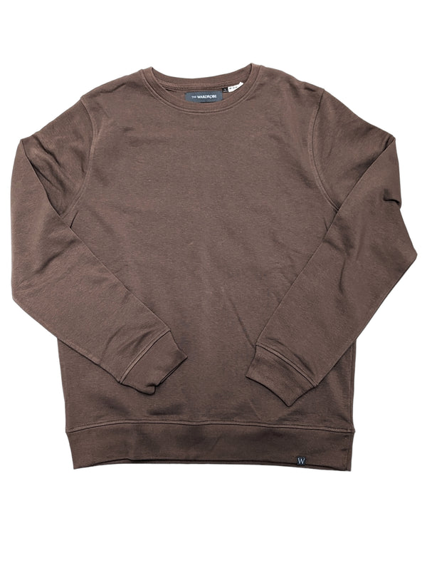 The Wardrobe Crew Sweatshirt Cocoa Brown Organic Cotton