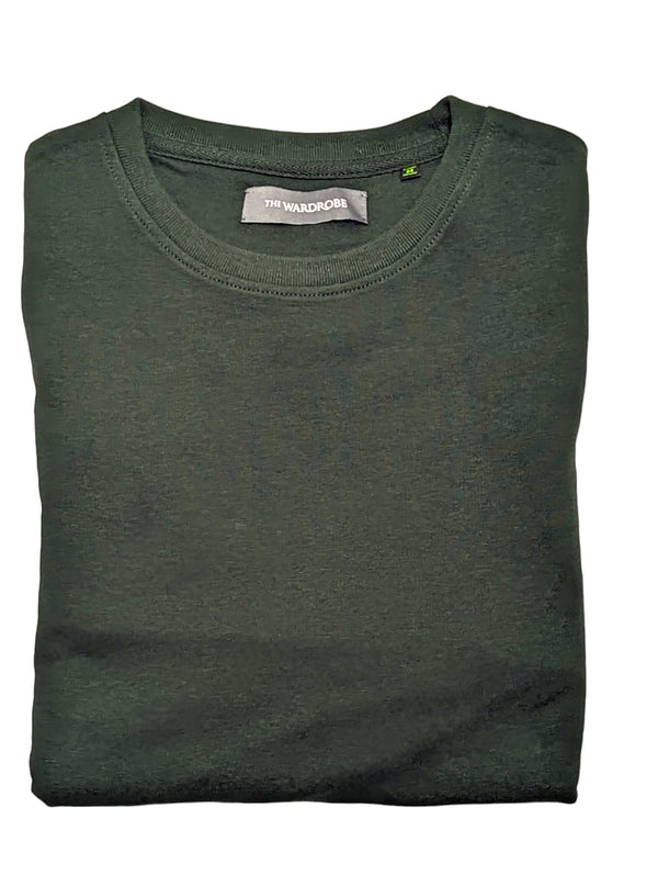 The Wardrobe Crew Sweatshirt Forest Green Organic Cotton