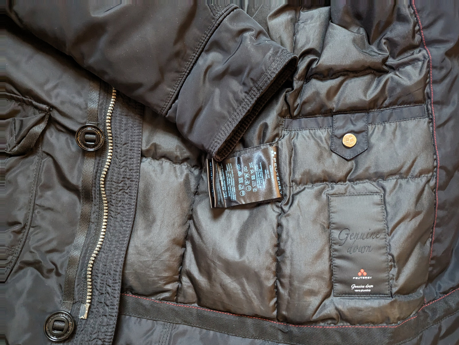 Peuterey Down Field Coat S Black Poliamid – eHABERDASHER