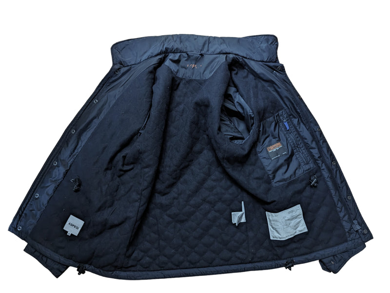 Aspesi Field Jacket M Navy Blue Poliamide Thermore padded