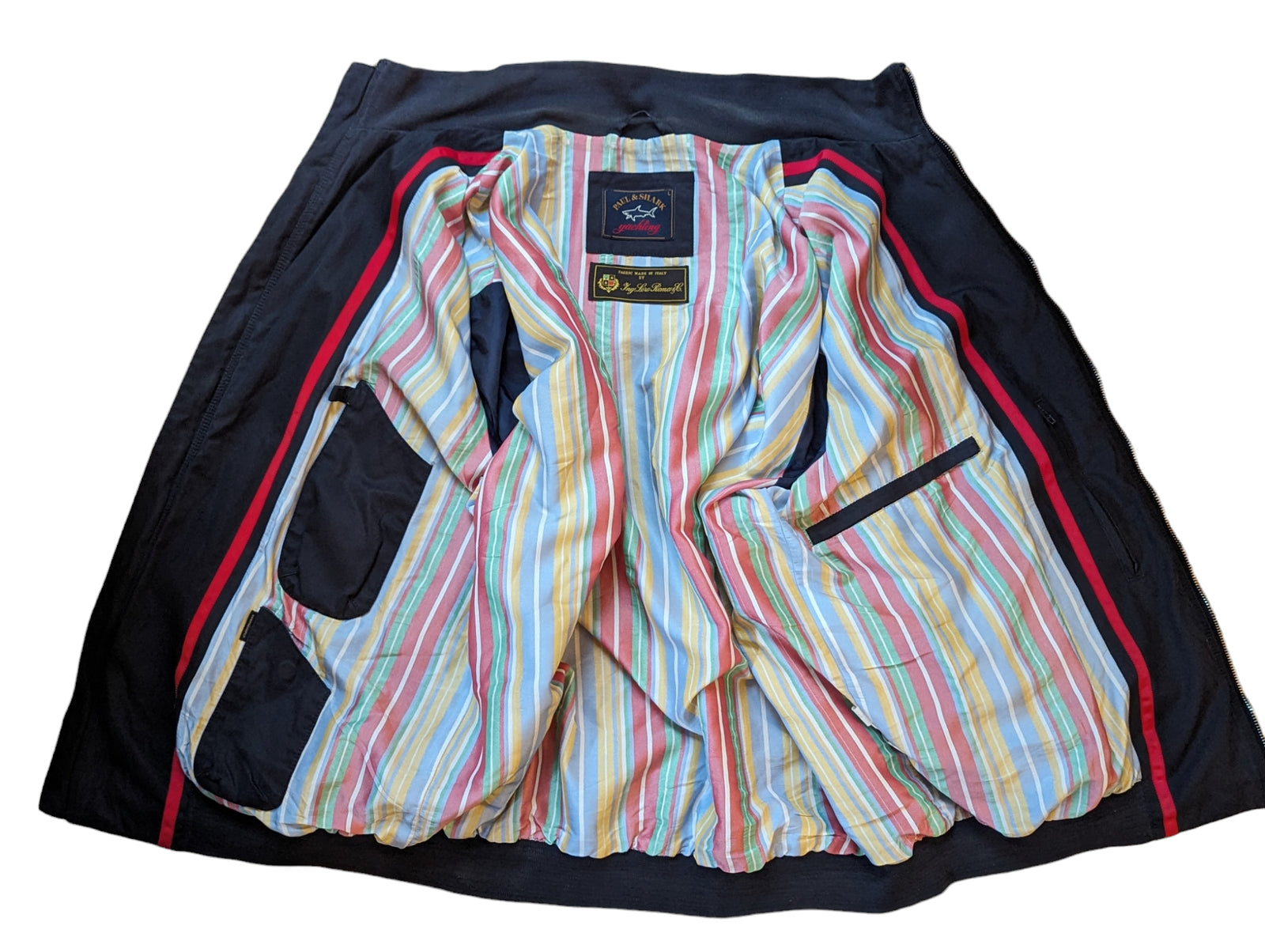 Paul & Shark Bomber Jacket L Navy Loro Piana Cotton – eHABERDASHER