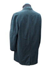 Vintage Burton Royal Warrant Raglan Coat L/42 Lovat Blue/Brown Check 3-button pure wool