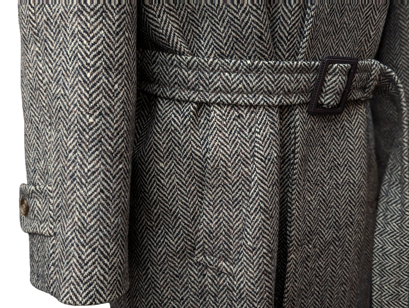 Vintage Austin Reed Tweed Belted Balmacaan Coat 40/42R