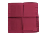 Zegna Pocket Square: Cherry red, pure silk