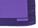 Zegna Pocket Square: Purple, pure silk