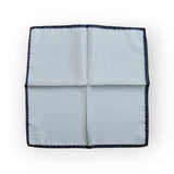 Battisti Pocket Square: Burgundy & white mini check, pure silk