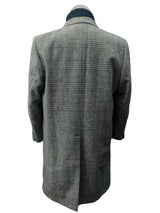 Vintage Norman Simmons Co Tweed Coat L/42 Earthy Grey Plaid 3-button Pure Wool