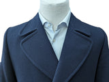 Dhobi English Pea Coat S/38R Navy Blue Pure Heavy Wool