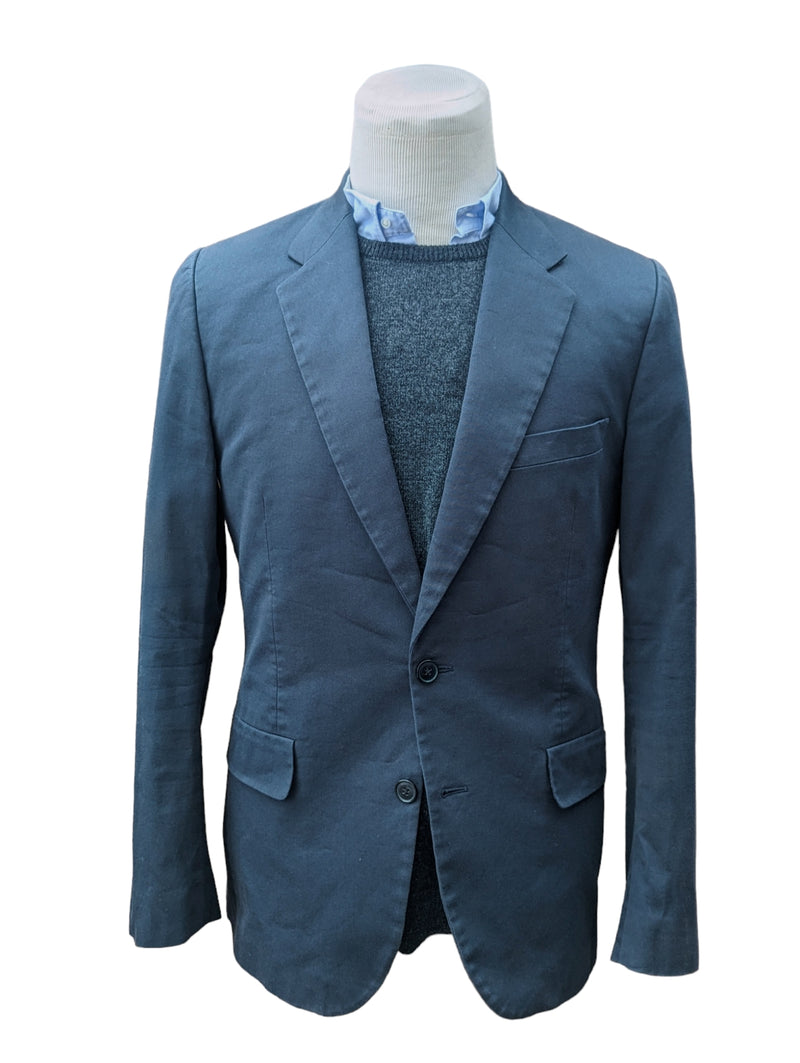 Paul Smith Blazer/Jacket 40R Washed Navy 2-button Cotton Stretch