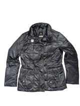 Peuterey Woman's Down Jacket XXL/14 Gunmetal Grey Cotton/Poliamid