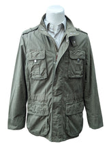 Hackett Field Jacket L Faded Khaki Green Cotton