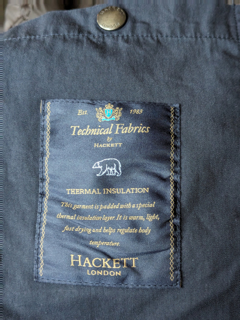 Hackett Velospeed Field Jacket L Faded Navy Blue Cotton/Nylon