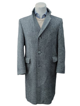 Vintage Dunn & Co. Coat 40R Grey Herringbone 3-button Pure Kynoch Wool Tweed