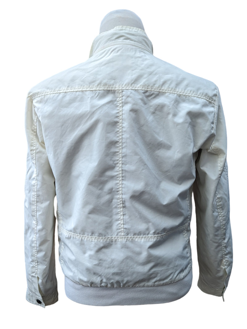 Fay Biker Jacket S/M White Poliamide