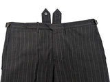 Kiton Suit 40R Charcoal Grey Striped 2-button Superfine wool