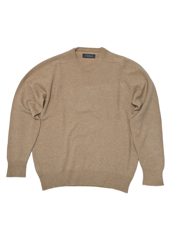 The Wardrobe Sweater XL Soft Beige, Crew neck, pure lambswool