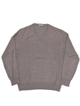Battisti Sweater S/M 50 Mushroom brown V-neck Pure cashmere