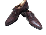 Sutor Mantellassi Shoes UK 7.5 Dark burgundy brown captoe oxfords