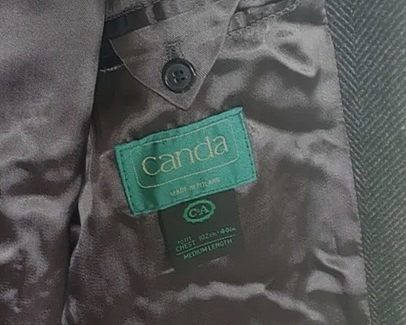 Vintage Canda Balmacaan Coat Large 40/42 Charcoal