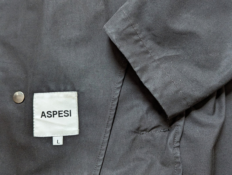 Aspesi Berli Parka M/L Black Cotton/Poly