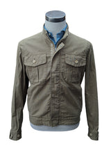 LBM 1911 Jacket Small Dark Beige Snap/Zip front Cotton