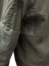 LBM 1911 Jacket Small Dark Beige Snap/Zip front Cotton