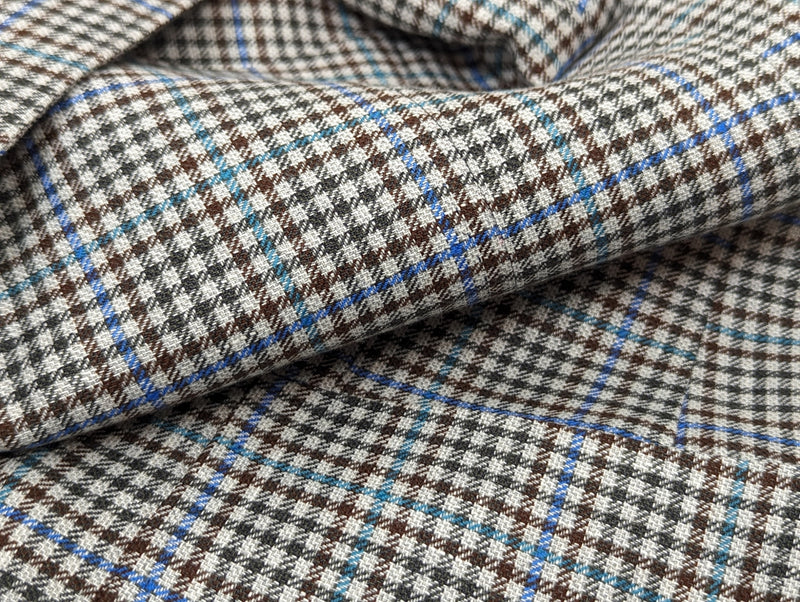 Benjamin Loro Piana Sport Coat Light Check 2-button Soft Shoulder Wool/Linen/Silk