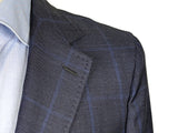 Benjamin Suit Dark Navy Blue Windowpane 2-button VBC Wool