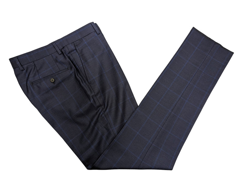 Benjamin VBC 3-in-1 Suit Dark Navy Blue Windowpane 2-button Wool