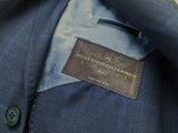 Benjamin Suit Dark Navy Blue Windowpane 2-button VBC Wool