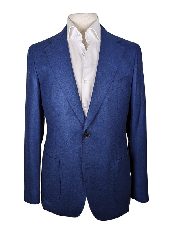 Benjamin Sport Coat Royal Blue 2-button Soft Shoulder Silk/Wool Di Pray