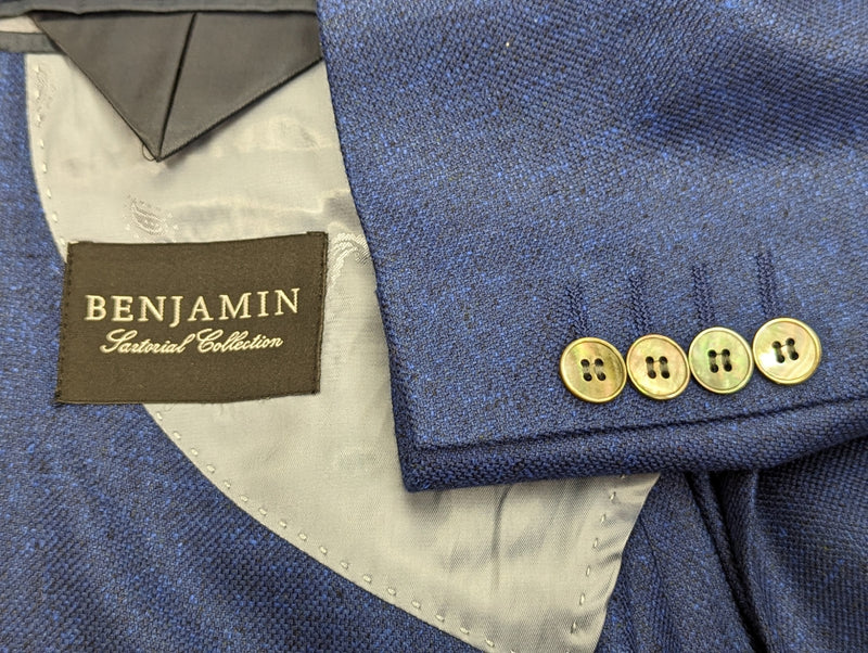 Benjamin Di Pray Sport Coat Royal Blue 2-button Soft Shoulder Silk/Wool