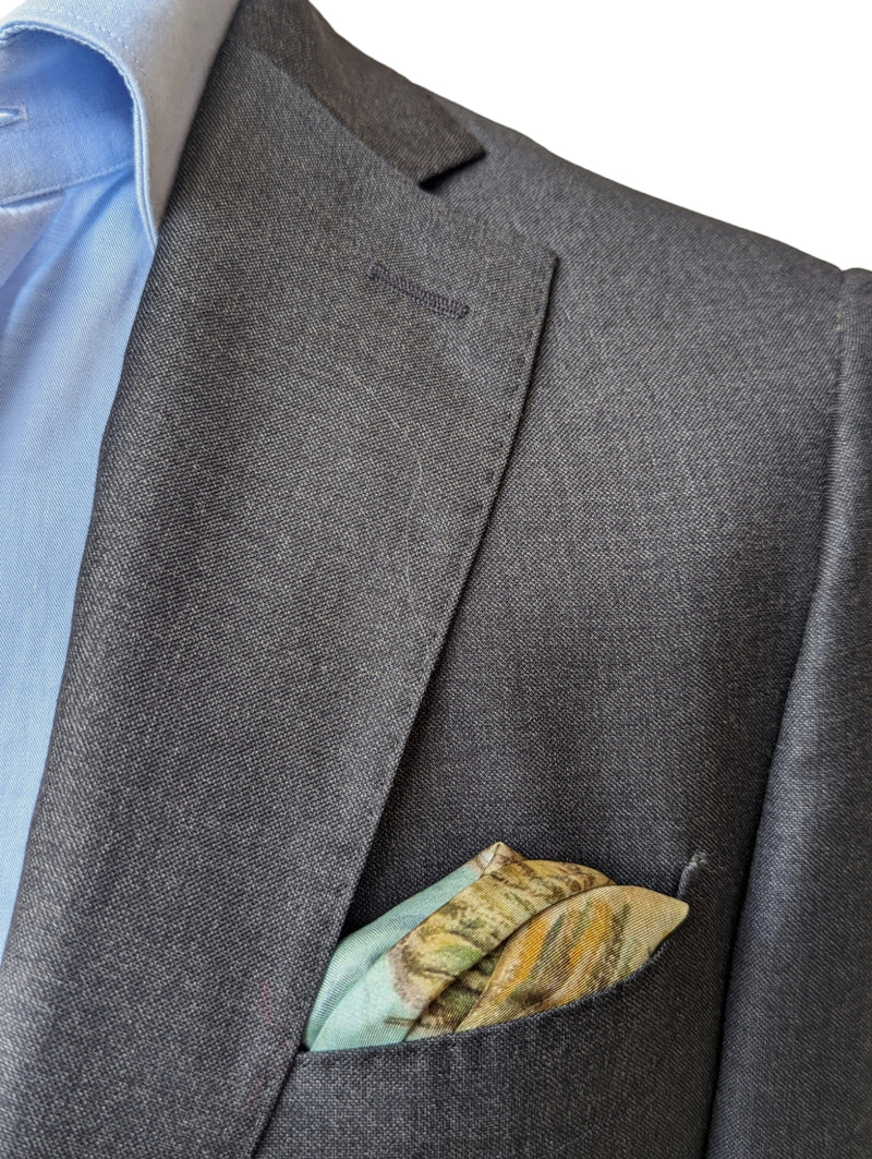 Battisti Pocket Square / Bandana Van Gogh Self-Portrait Fine Art Painting Pure Silk