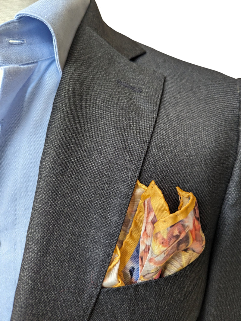 Battisti Pocket Square / Bandana Pozzo St. Ignatius Fine Art Painting Pure Silk