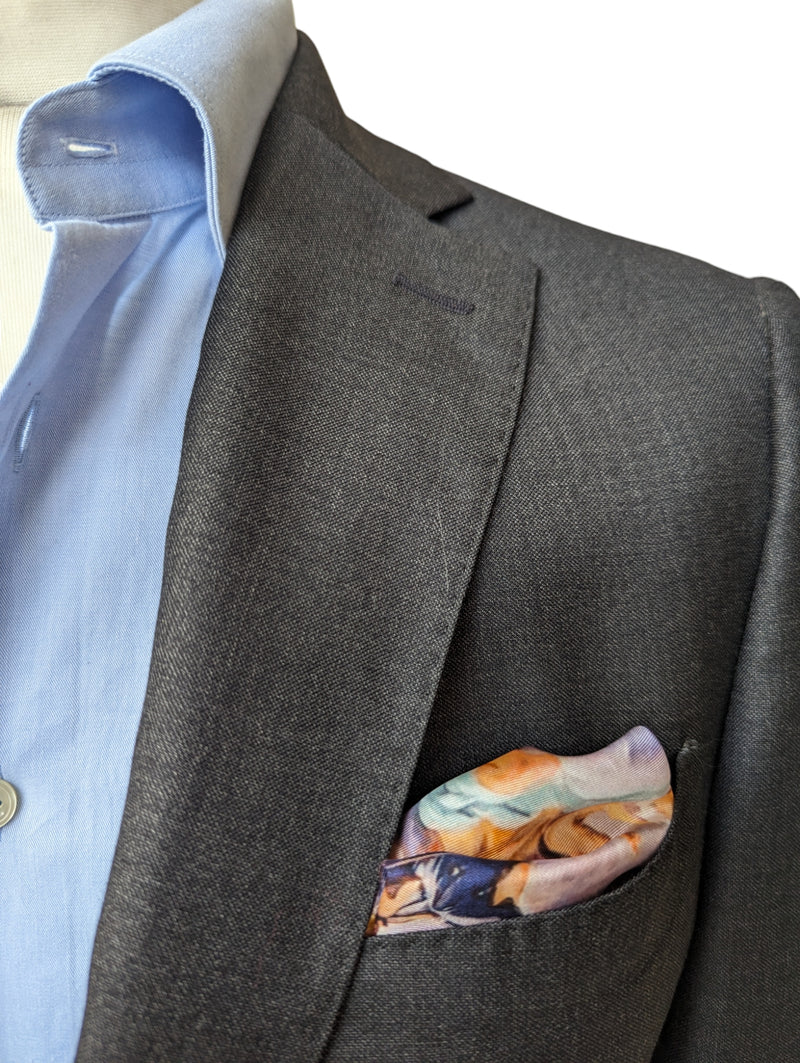 Battisti Pocket Square / Bandana Pozzo St. Ignatius Fine Art Painting Pure Silk