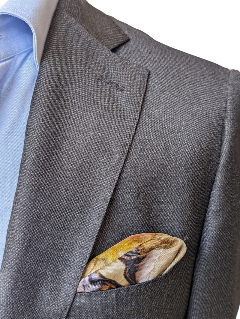 Battisti Pocket Square / Bandana El Greco Christ Heals the Blind Fine Art Painting Pure Silk