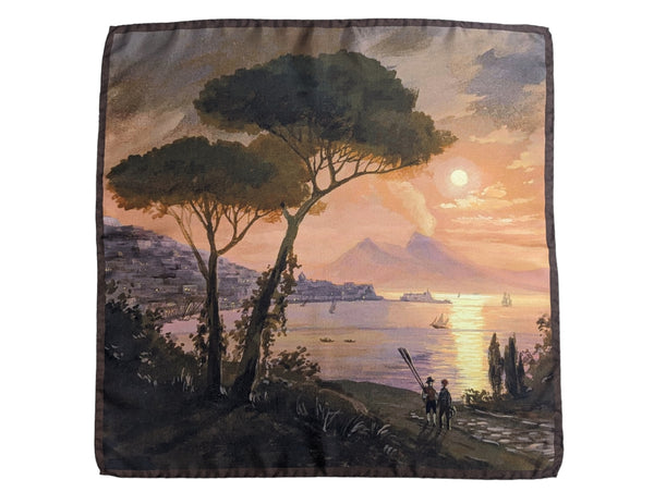 Battisti Pocket Square / Neckerchief Vintage Napoli Sunset